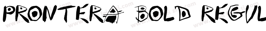 Prontera Bold Regula字体转换